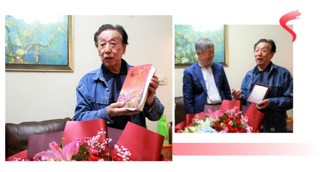 山影集團(tuán)領(lǐng)導(dǎo)向抗美援朝老戰(zhàn)士、老同志頒發(fā)紀(jì)念章